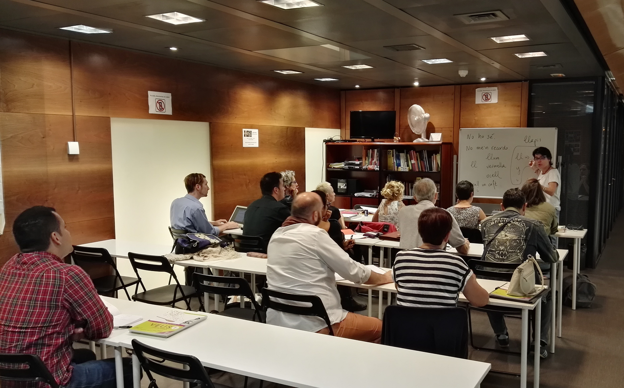 Catalan language students at Madrid's Blanquerna Cultural Center and Bookstore (Blanquerna)
